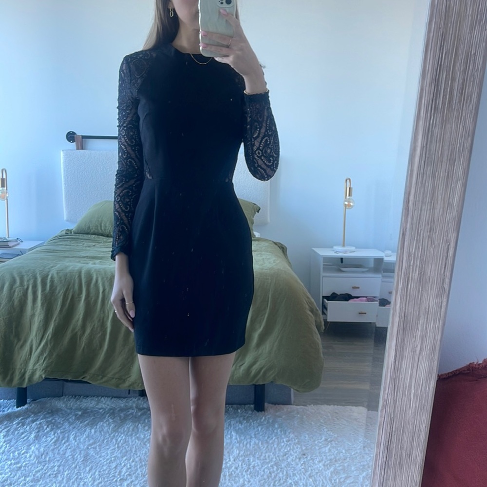 Black lace dress
